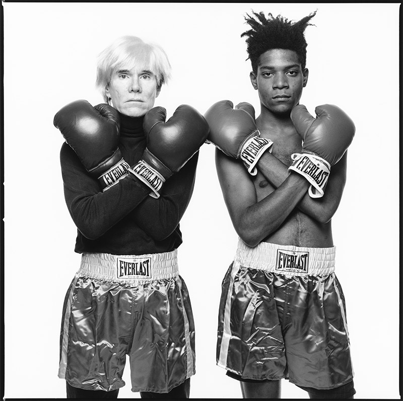Michael Halsband, Andy Warhol and Jean-Michel Basquiat #143 New York City, July 10, 1985