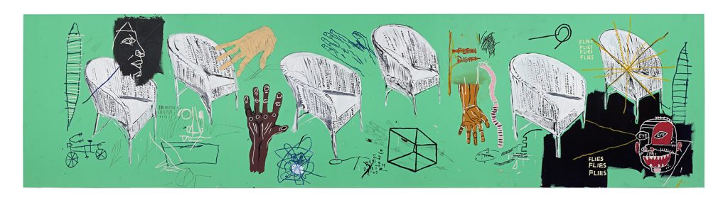 Jean-Michel Basquiat, Andy Warhol, Chair, 1985