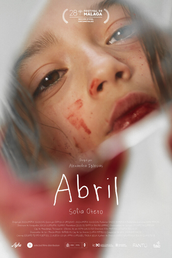 Cortometraje "Abril". Alexandra Iglesias y Sofía Otero