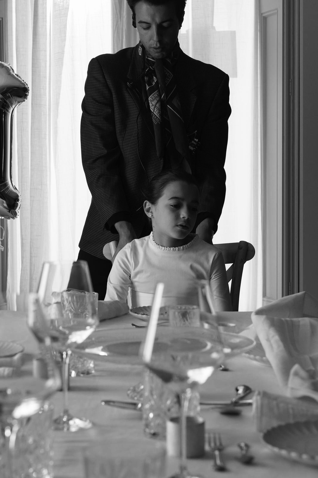 Victor with Sofia Otero. Short film Abril