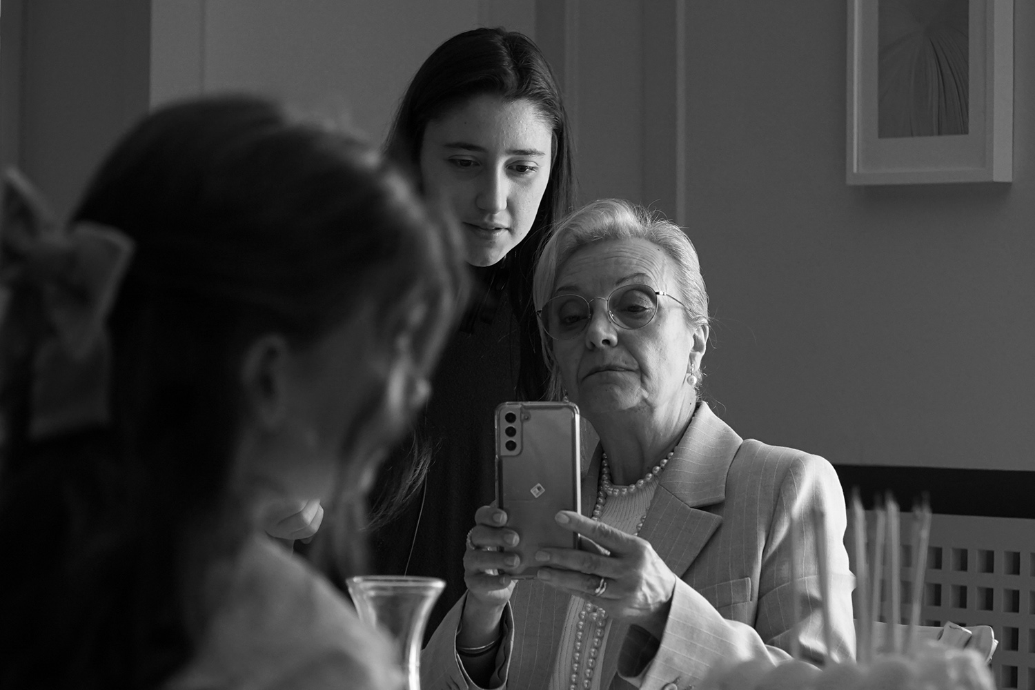 Alexandra. Filming of her short film Abril with Isabel Rocati