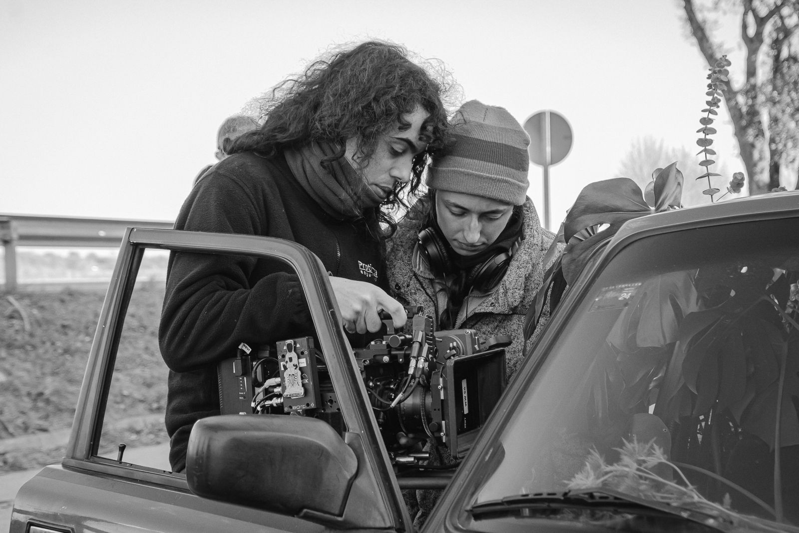 Judit. Filming of her short film Incompatible