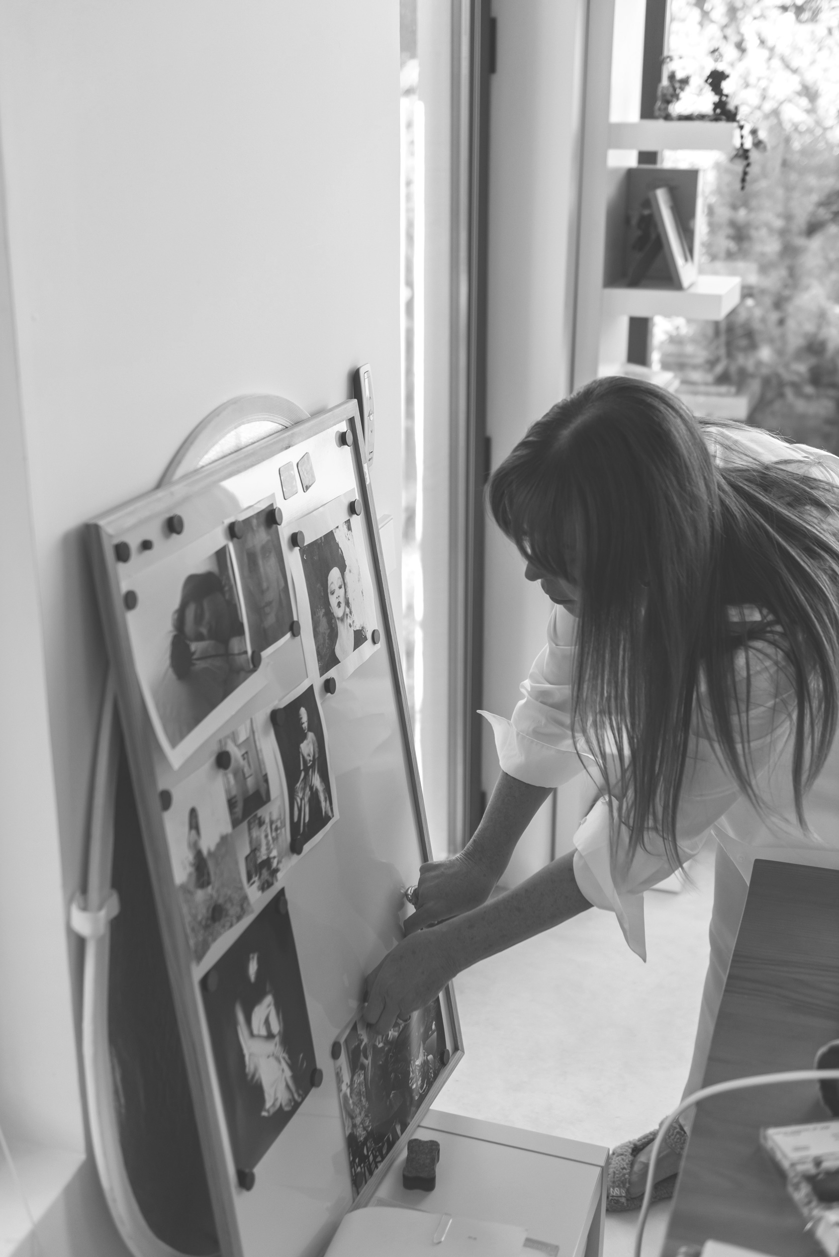 Jo in her studio