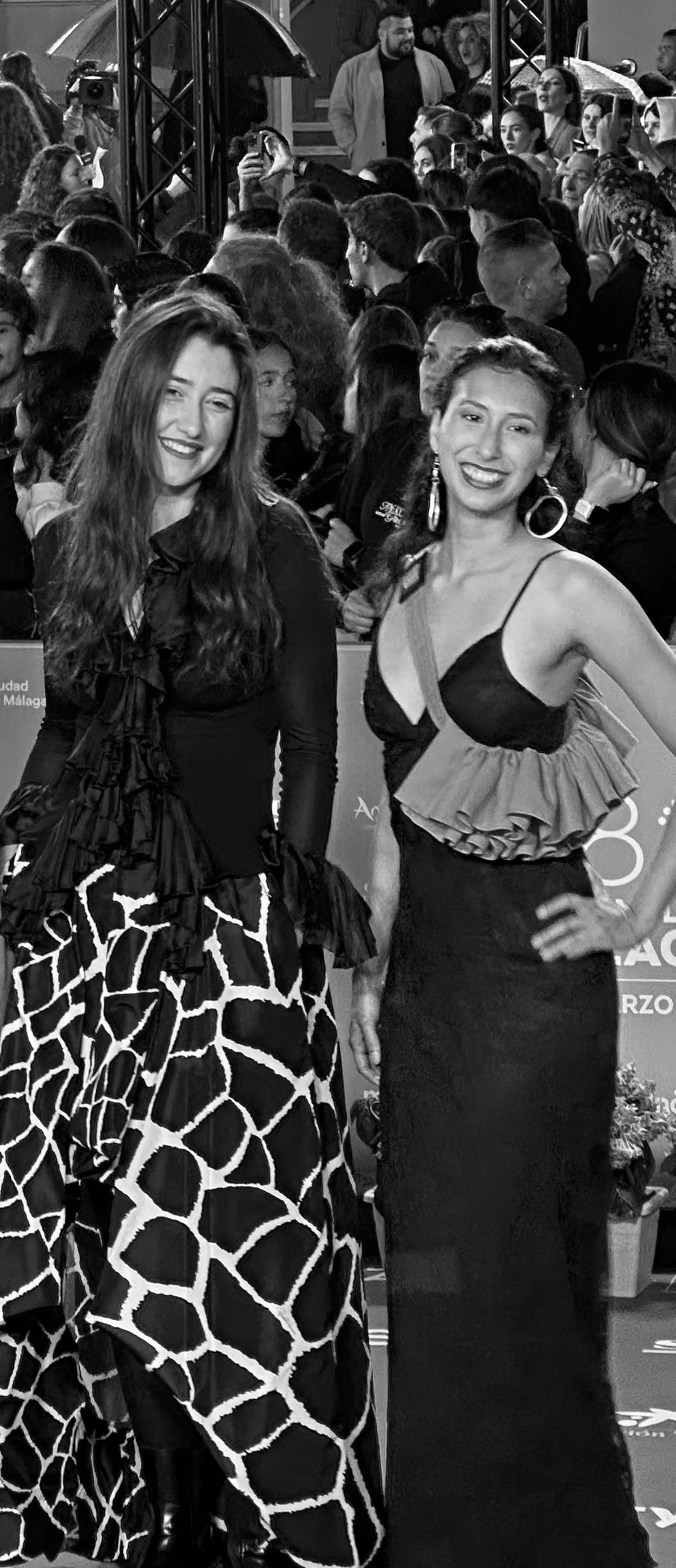 Alex and Daniela. Red carpet at the Malaga Film Festival. Short film Abril
