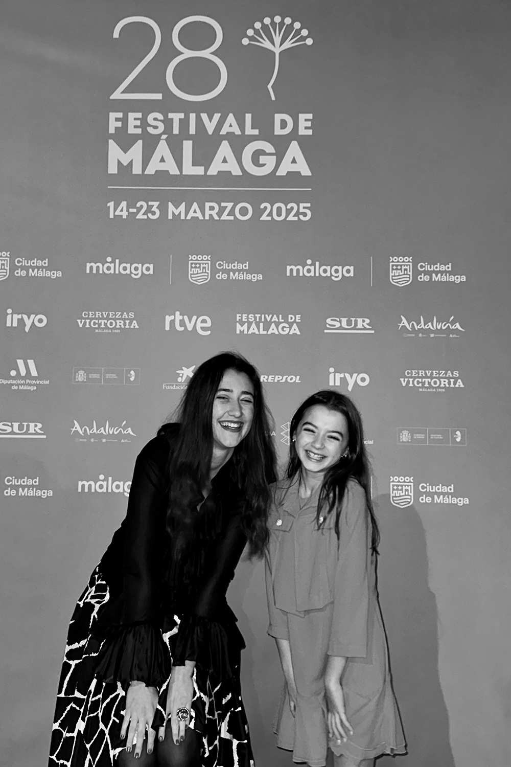 Alex and Sofía Otero at the Malaga film Festival
