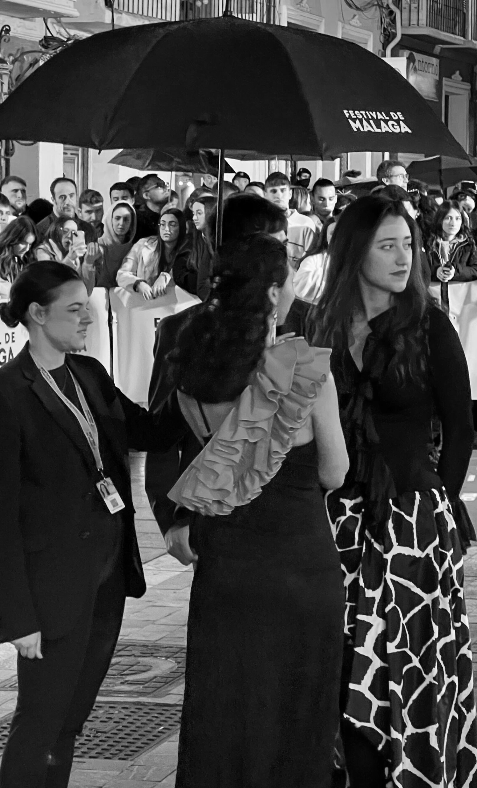 Alex and Daniela. Red carpet at the Malaga Film Festival. Short film Abril