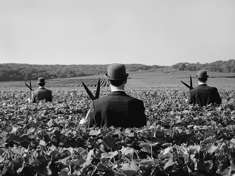 Three men with shears no. 1, Reims, France, 1997