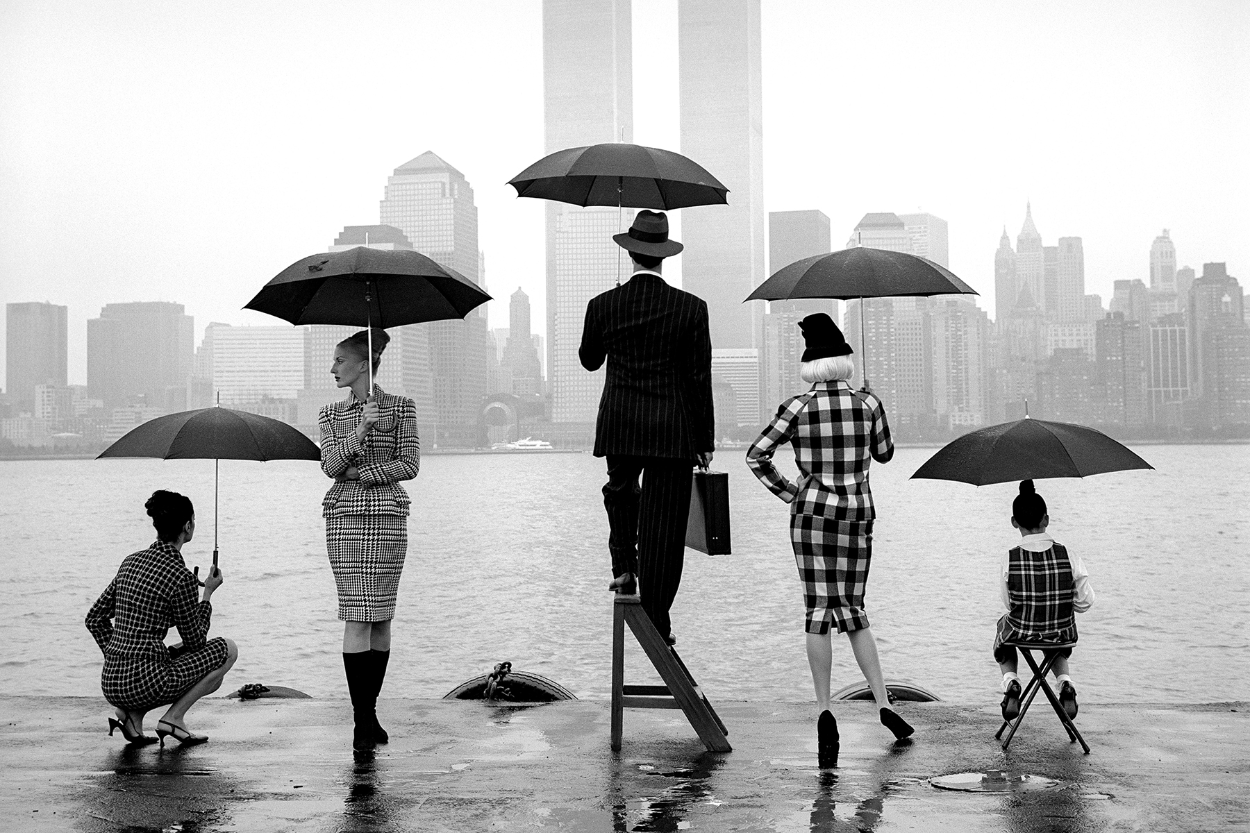 Skyline, Hudson River, New York, 1995
